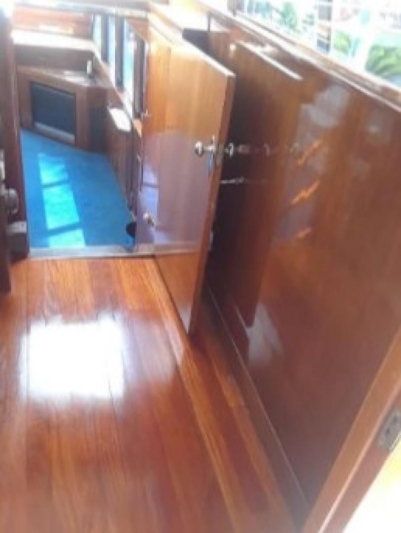 a cabinet with drawers aboard FANTASEA Yacht for Sale