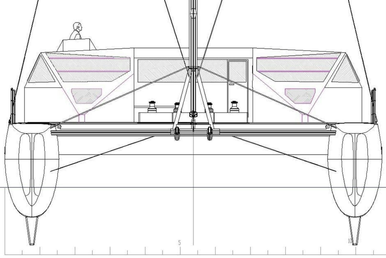 diagram aboard HELICAT RED Yacht for Sale