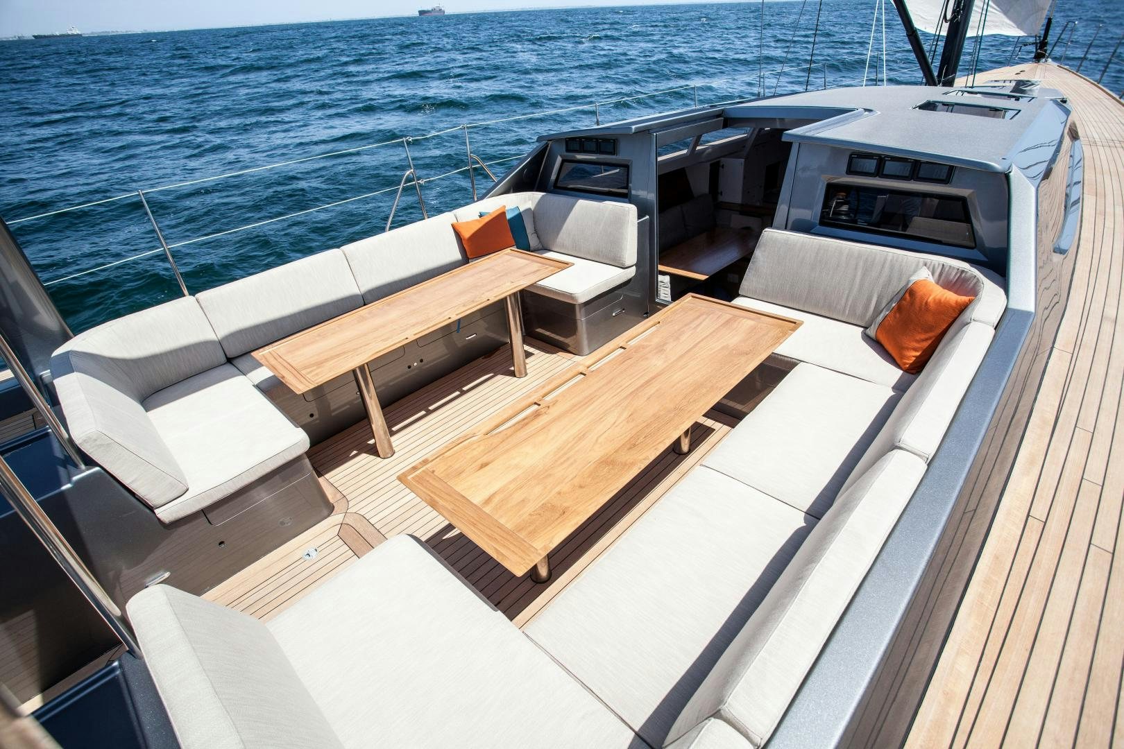 a boat on the water aboard AANDEEL Yacht for Sale