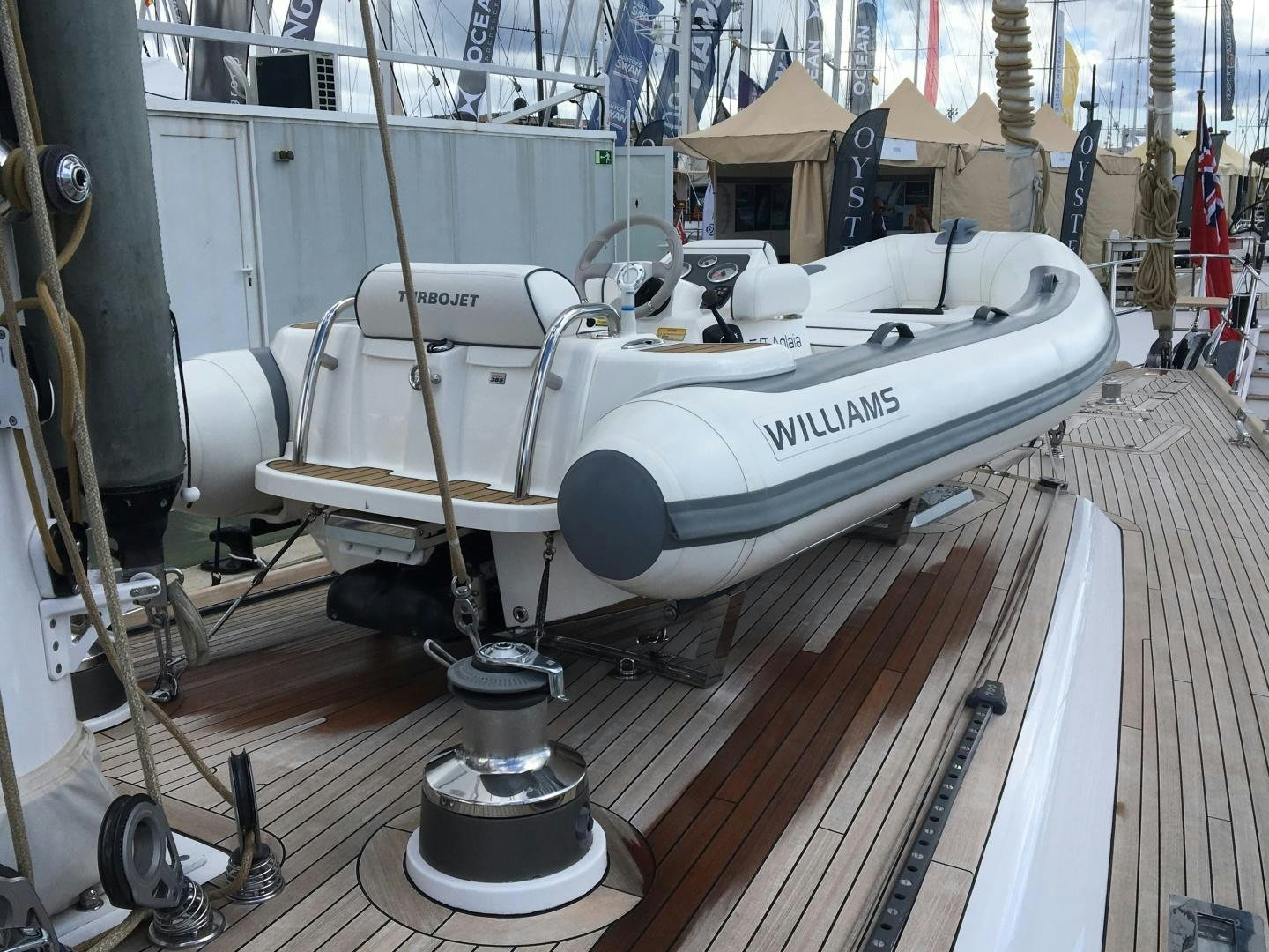 a machine on the counter aboard aglaia Yacht for Sale
