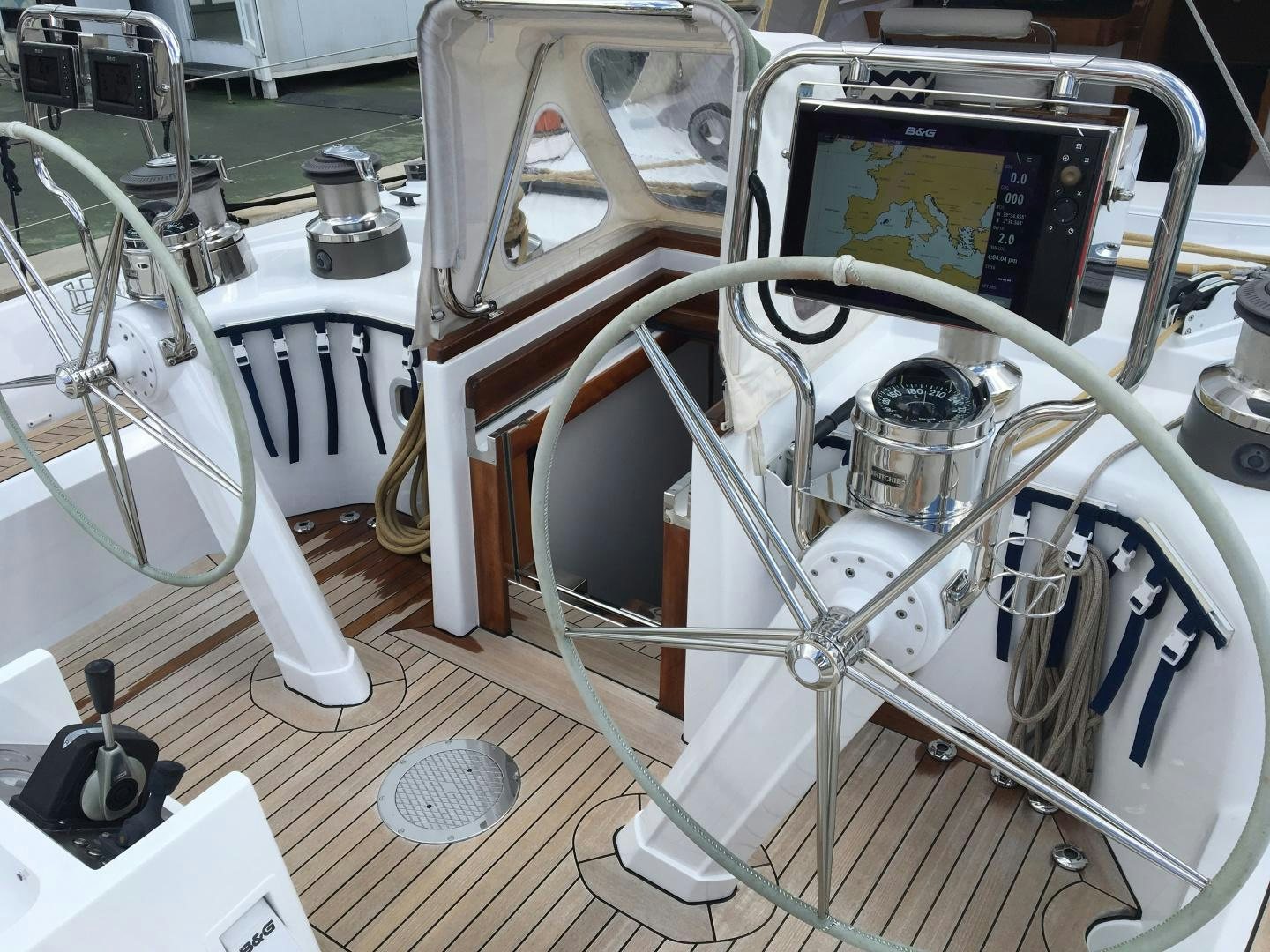 a machine on the counter aboard aglaia Yacht for Sale