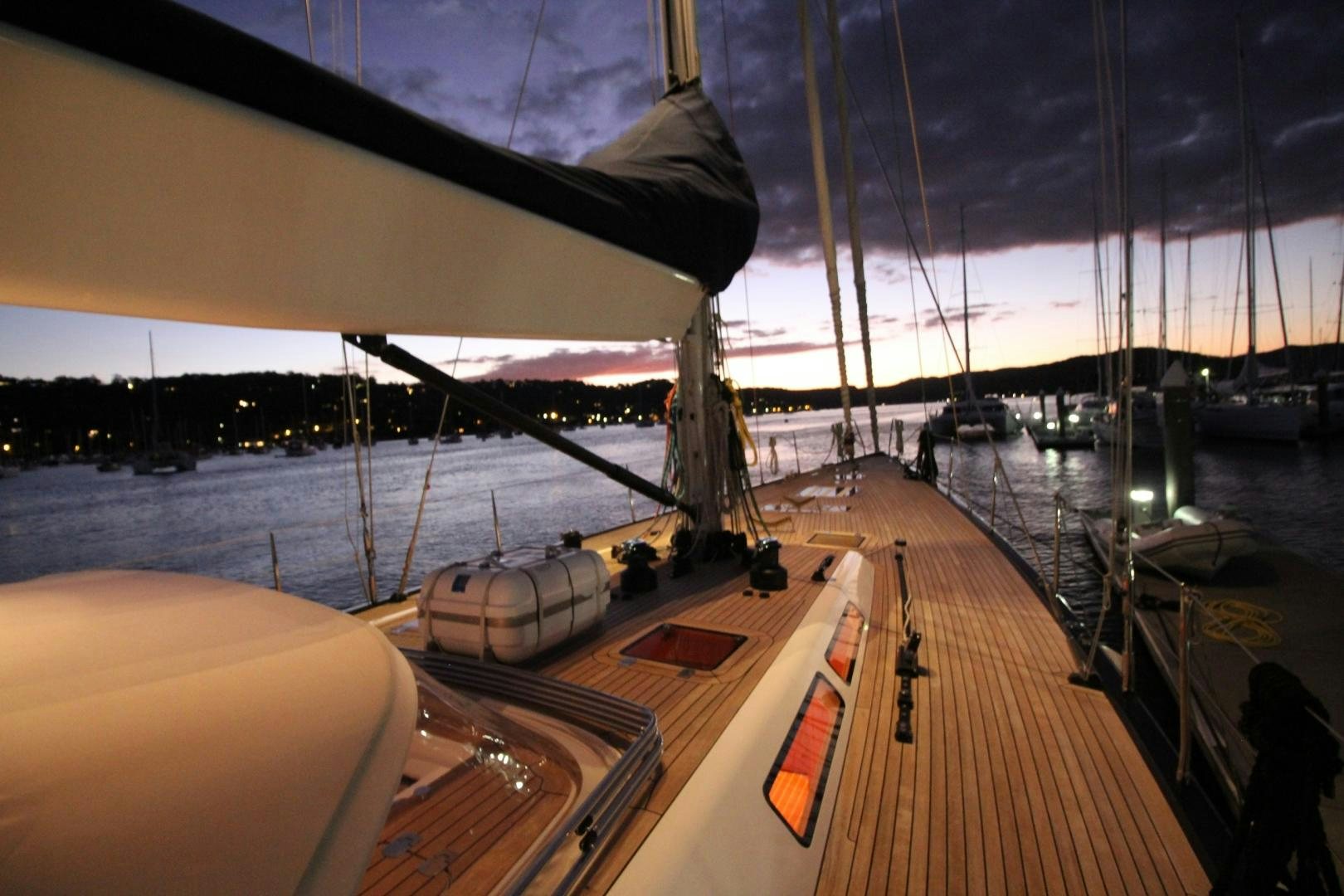 a deck on a boat aboard kiamar Yacht for Sale