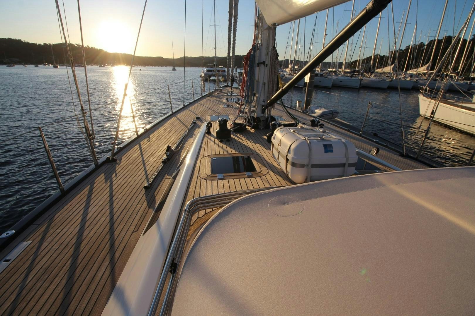 a train on a bridge aboard kiamar Yacht for Sale