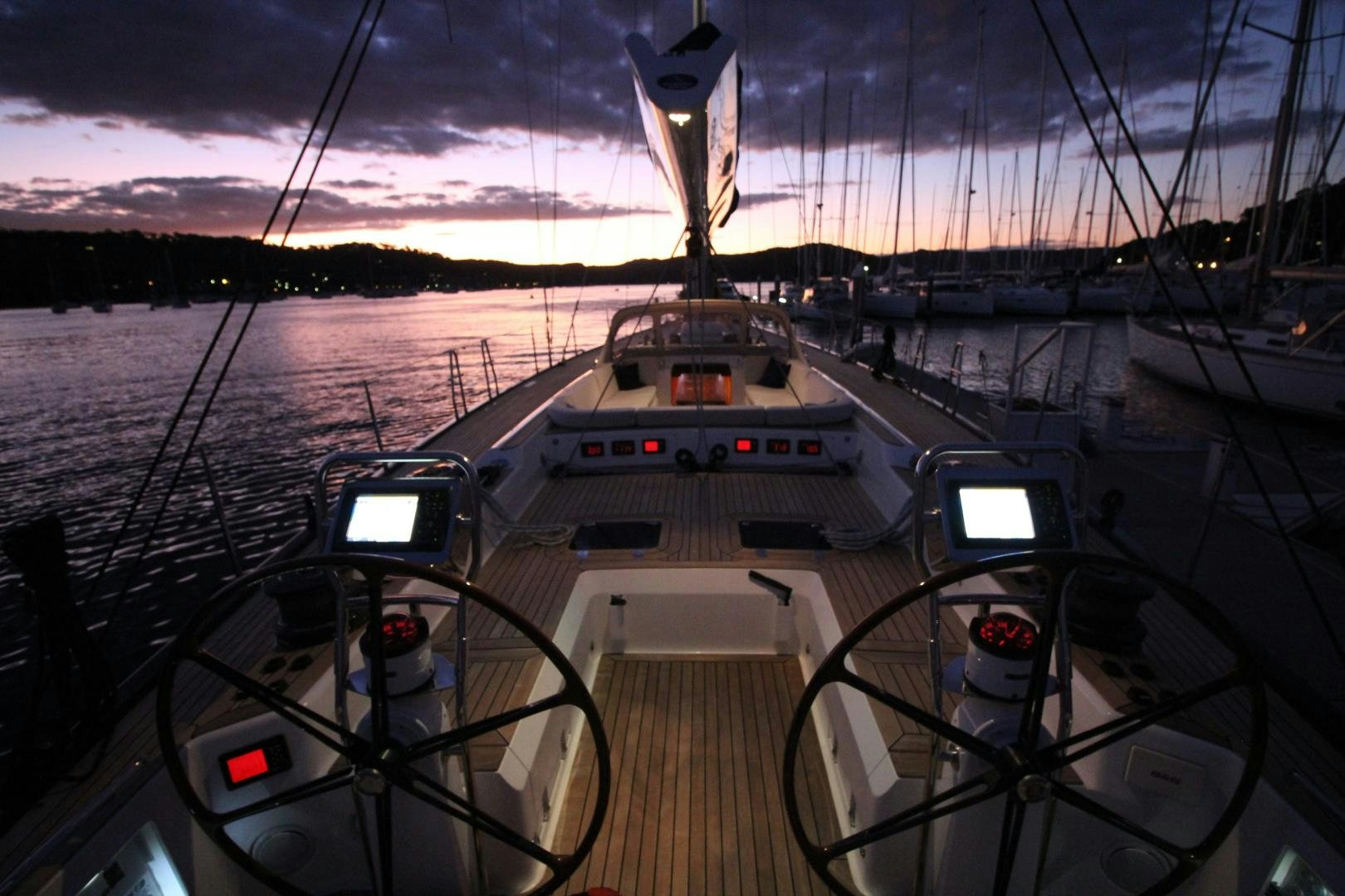 a boat on a water body aboard kiamar Yacht for Sale