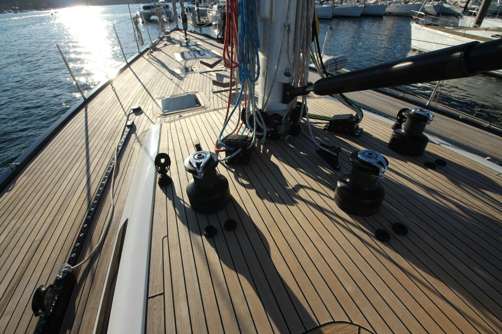 a boat on the water aboard kiamar Yacht for Sale