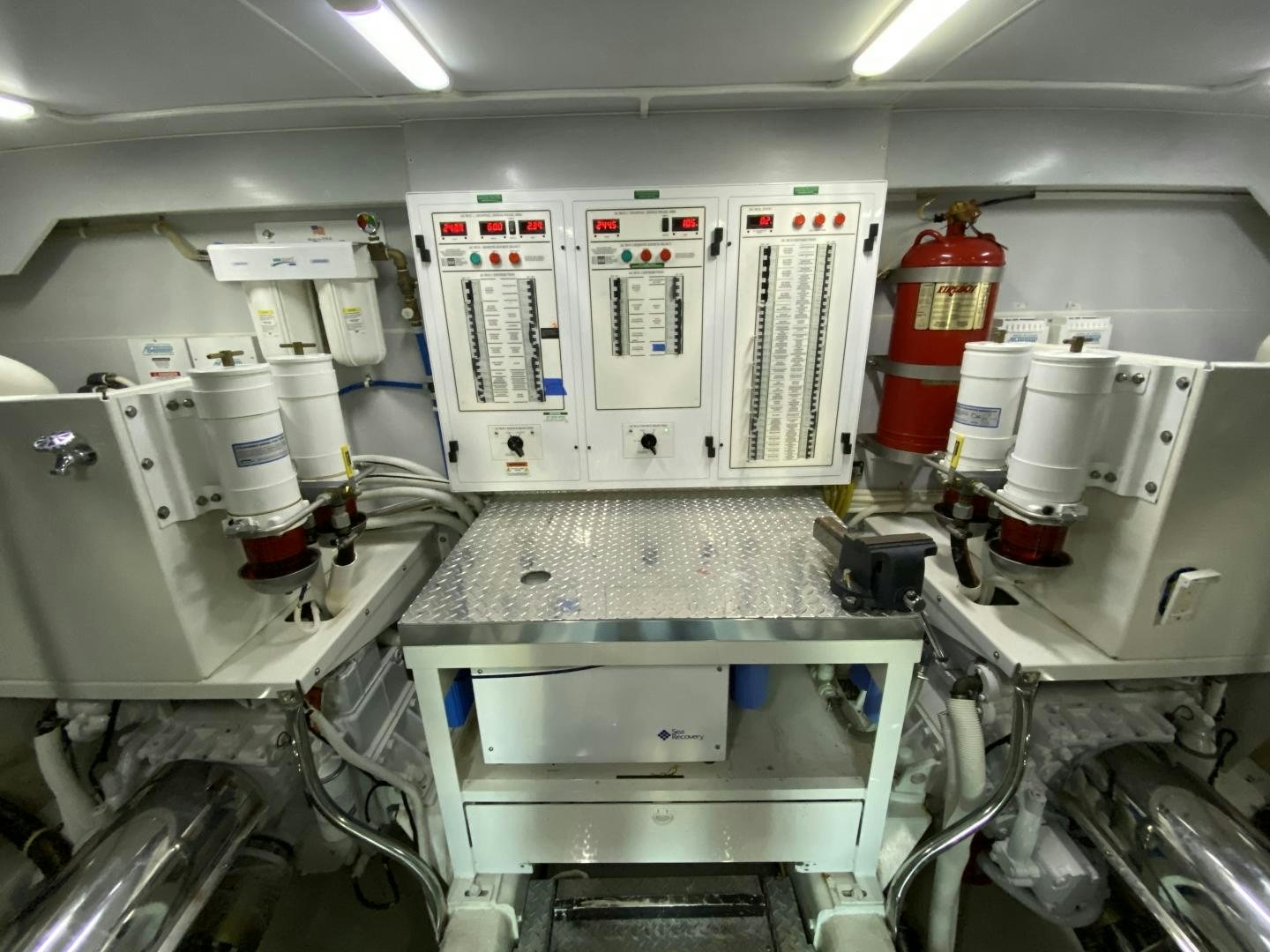 a room with machinery aboard No Name Yacht for Sale