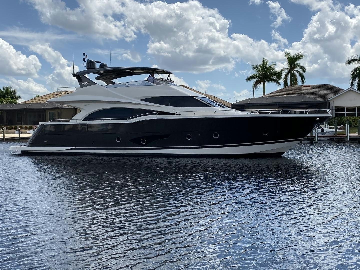 a large yacht docked aboard No Name Yacht for Sale