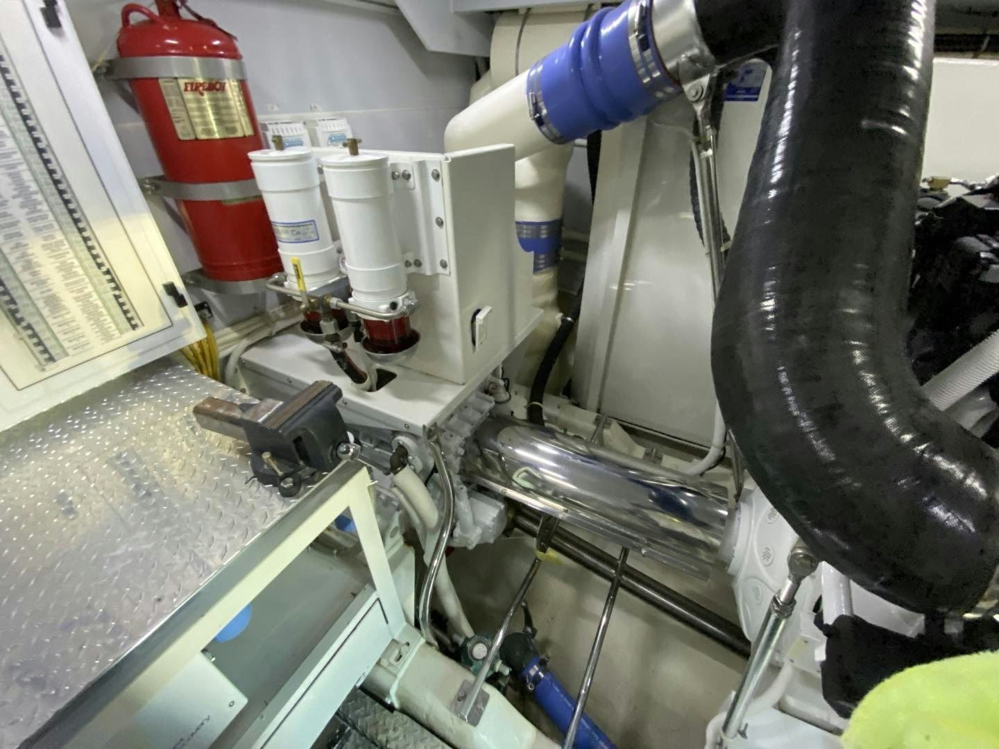 a close-up of a machine aboard No Name Yacht for Sale
