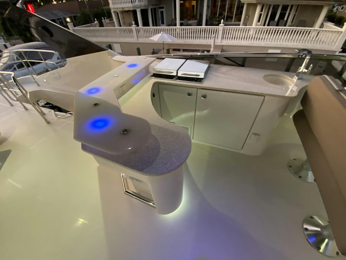 a model of a space ship aboard No Name Yacht for Sale