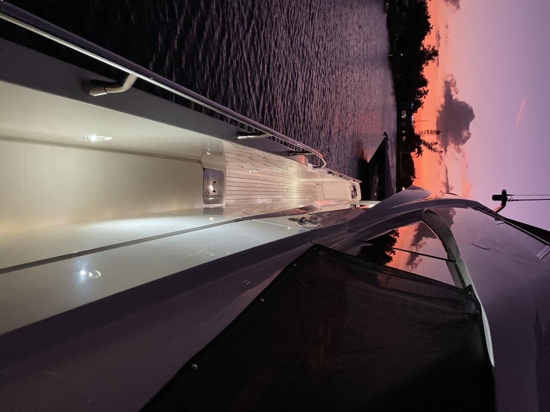 a black box with a black object on top of it aboard No Name Yacht for Sale