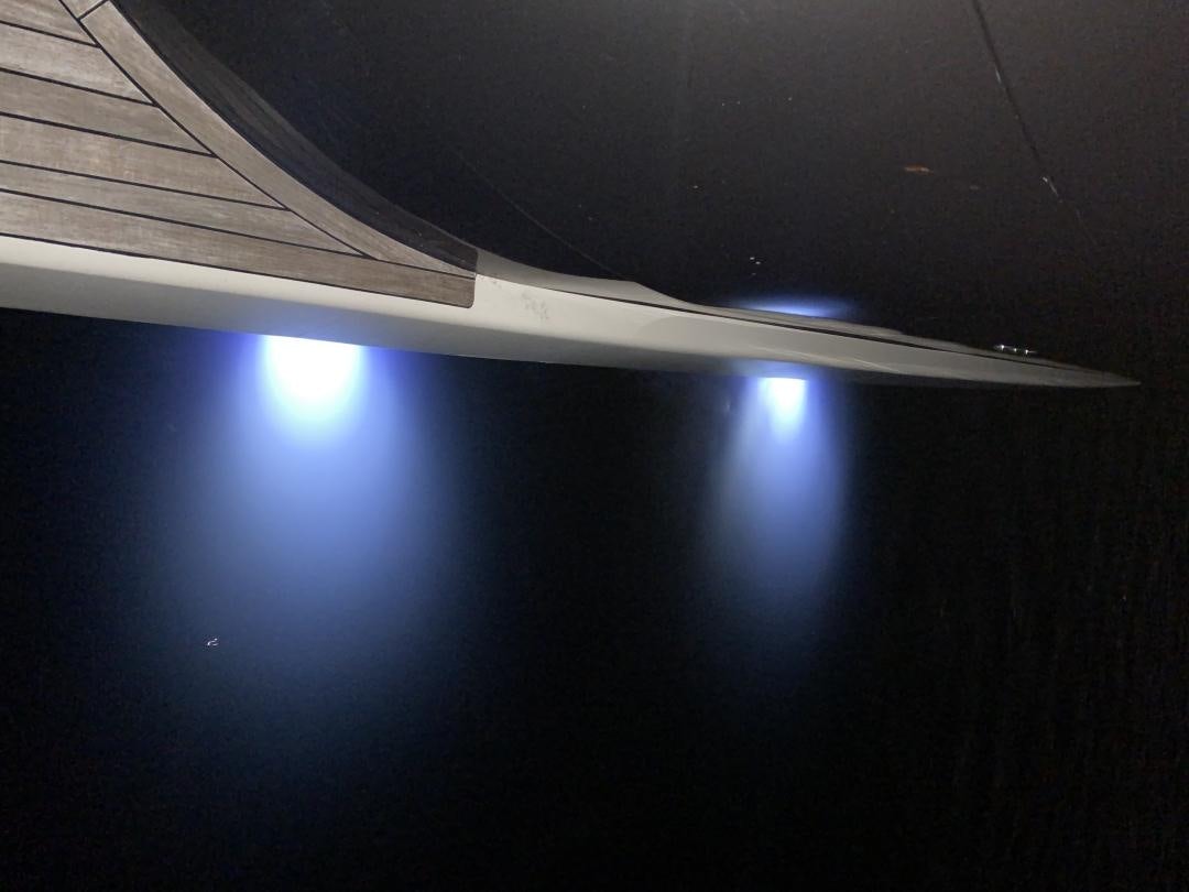 a planet in space aboard No Name Yacht for Sale