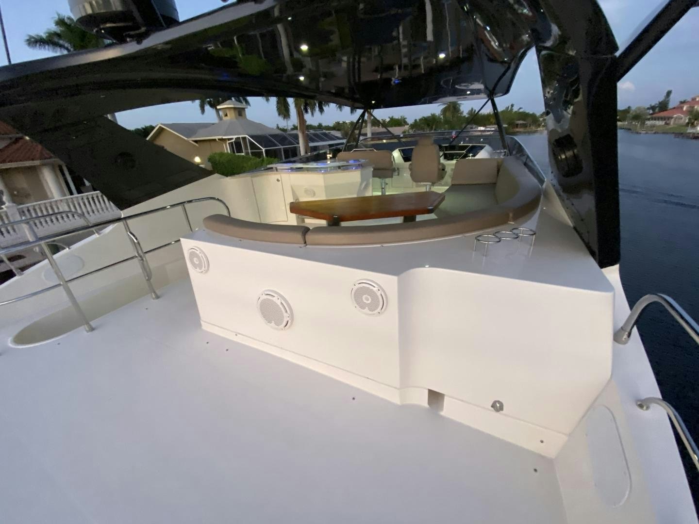 a boat on a deck aboard No Name Yacht for Sale