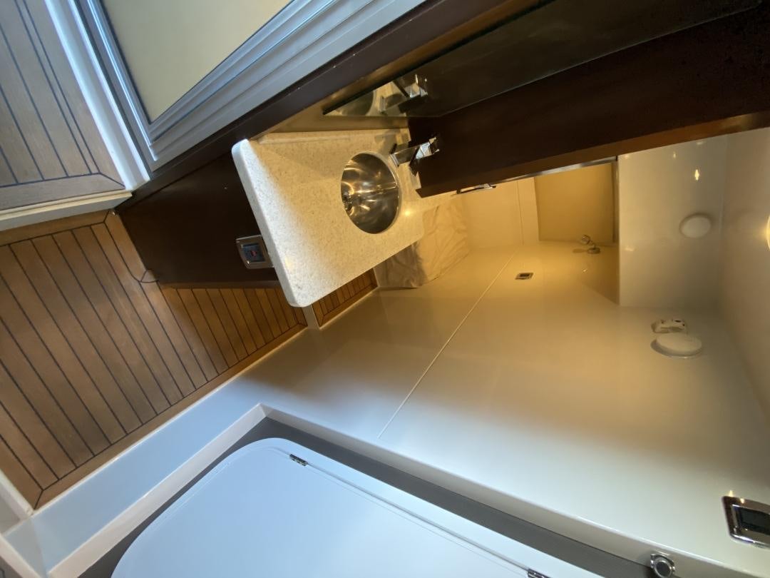 a metal object on a white surface aboard No Name Yacht for Sale