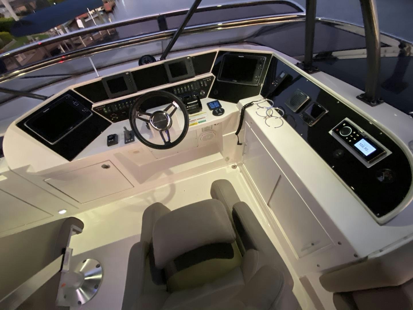 a model of a space ship aboard No Name Yacht for Sale