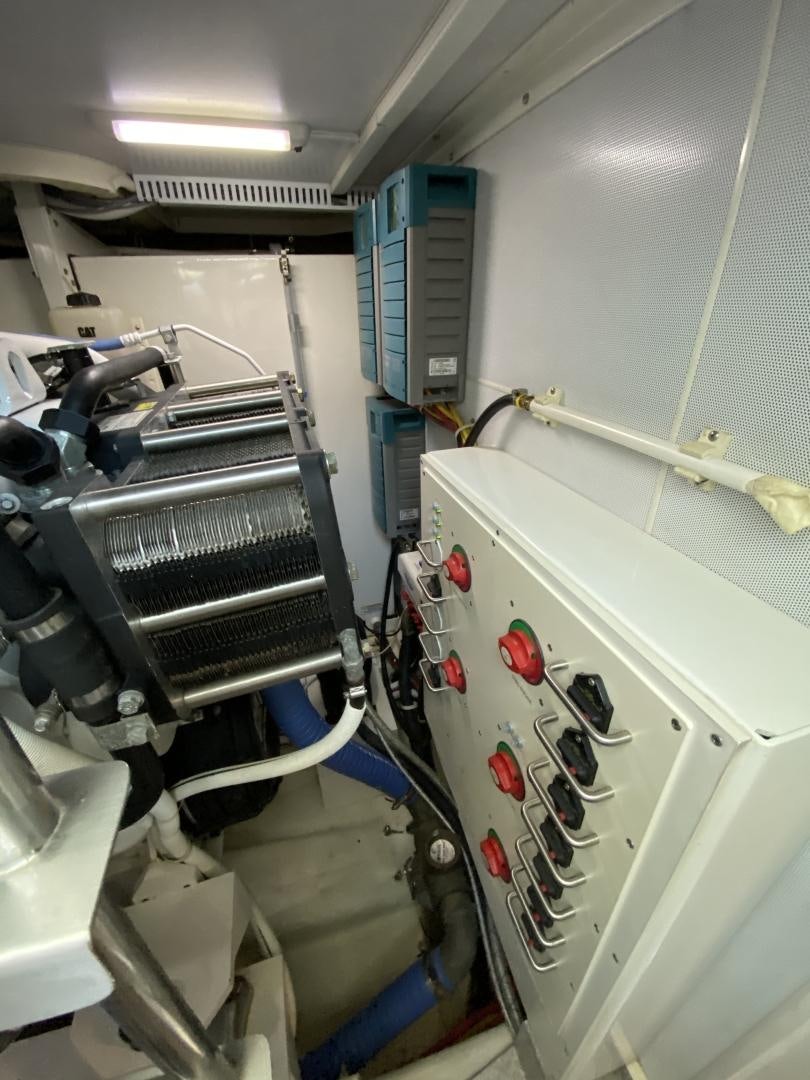 a close-up of a machine aboard No Name Yacht for Sale