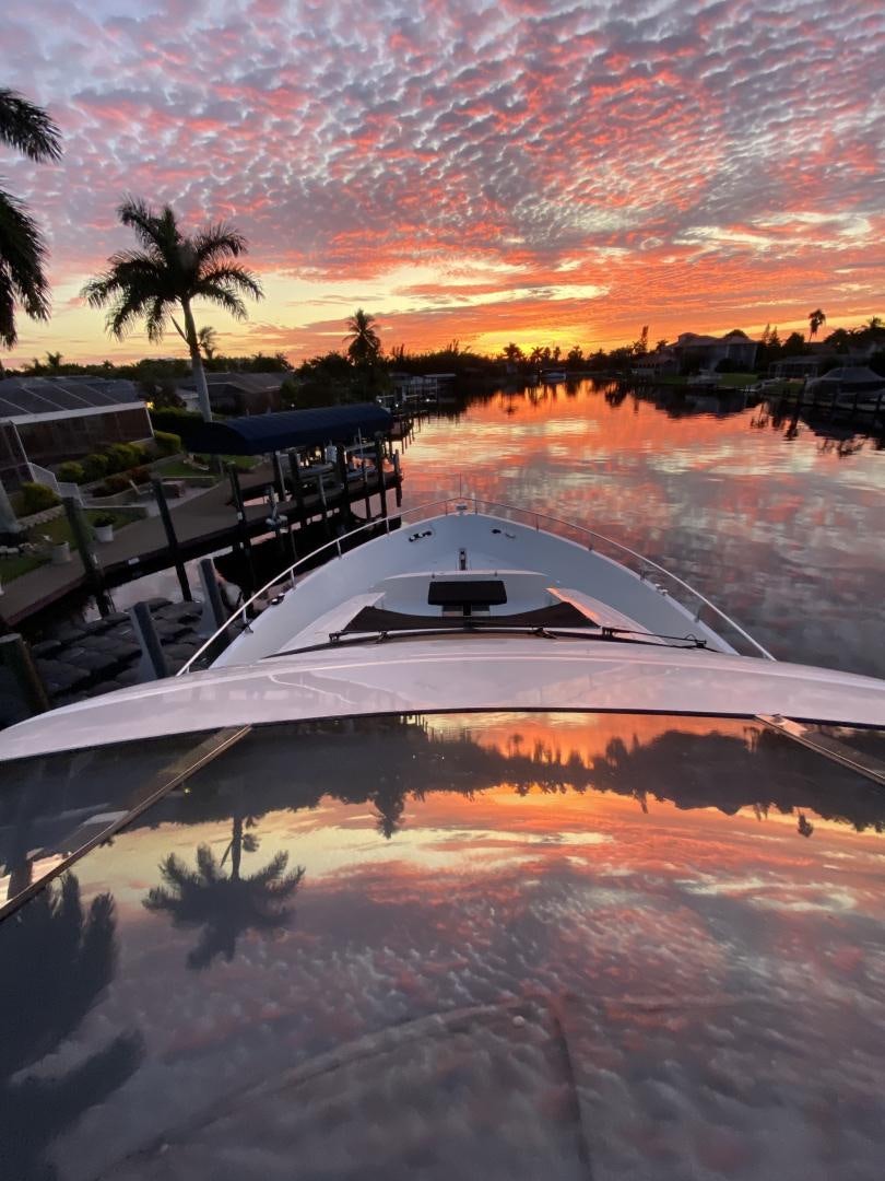 a sunset over a body of water aboard No Name Yacht for Sale