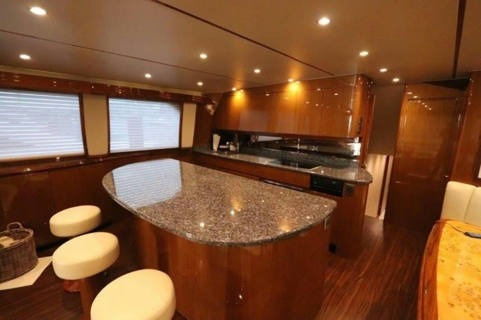 a kitchen with a countertop aboard No Name Yacht for Sale
