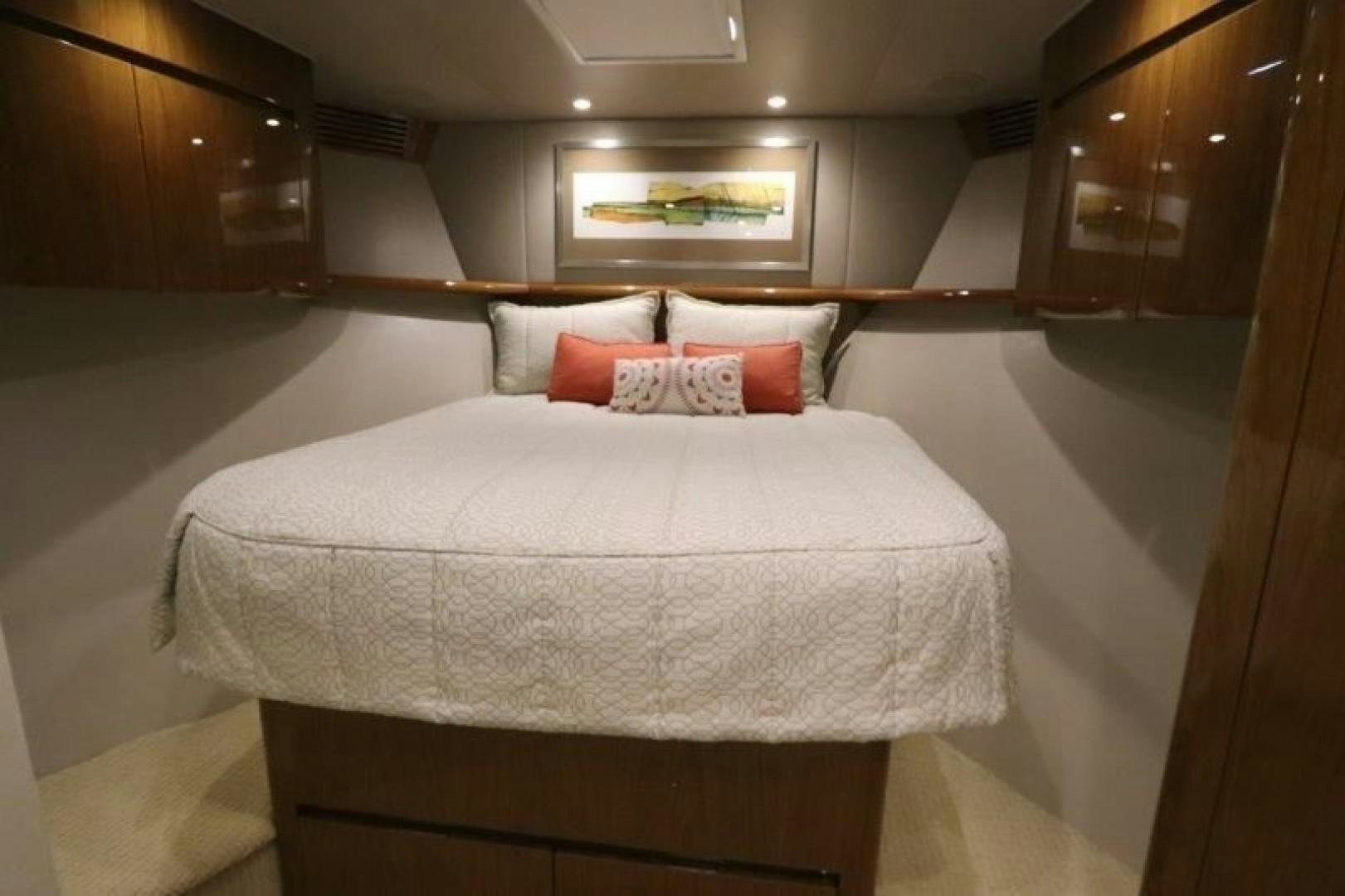 a bed in a room aboard No Name Yacht for Sale
