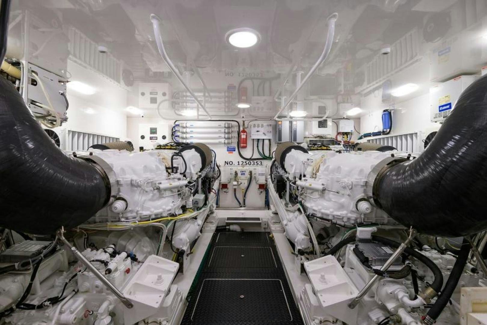 a large metal machine in a factory aboard OSH IT Yacht for Sale