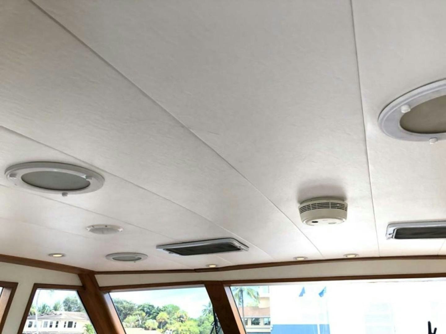 a ceiling with a fan aboard PRIME TIME Yacht for Sale