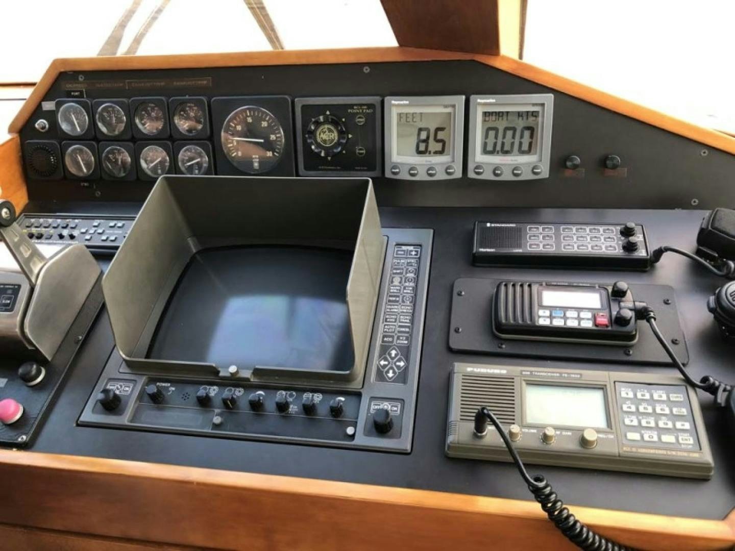 a close-up of a device aboard PRIME TIME Yacht for Sale