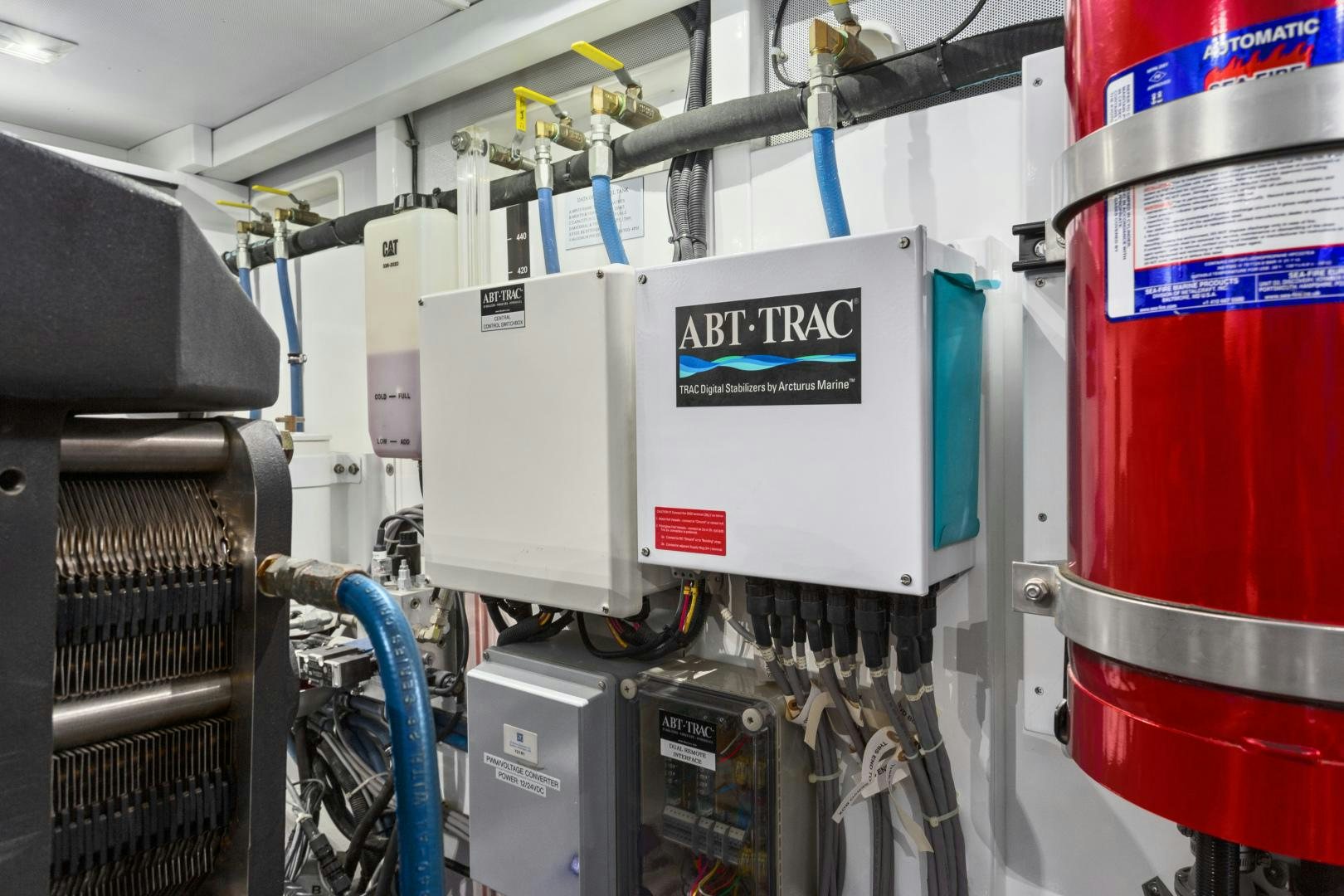 a machine with a tag aboard ODYSEA Yacht for Sale