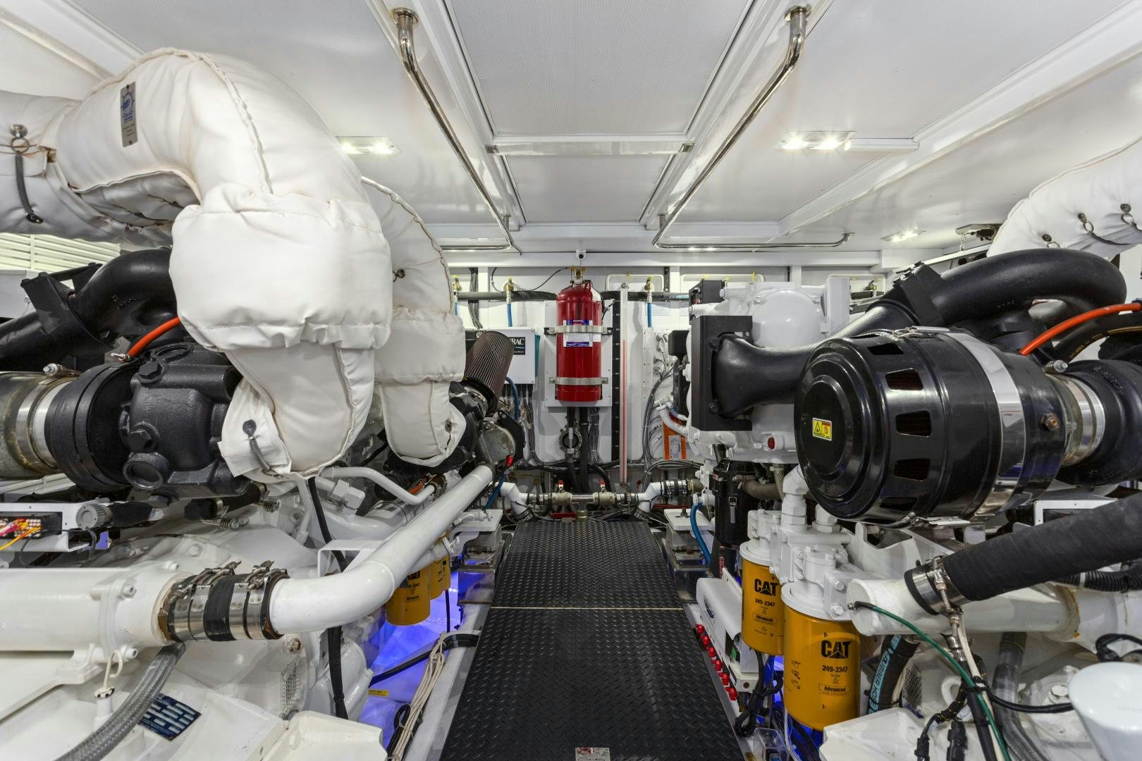 a machine in a factory aboard ODYSEA Yacht for Sale