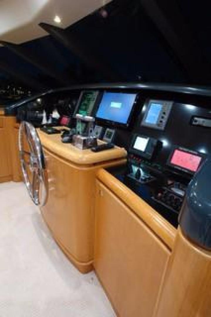 a machine with many monitors aboard No Name Yacht for Sale