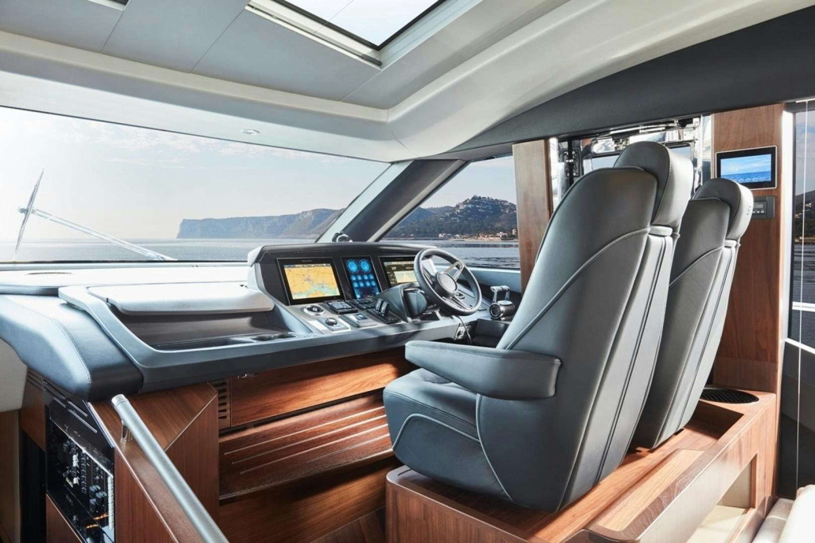 the inside of a car aboard S78  Yacht for Sale
