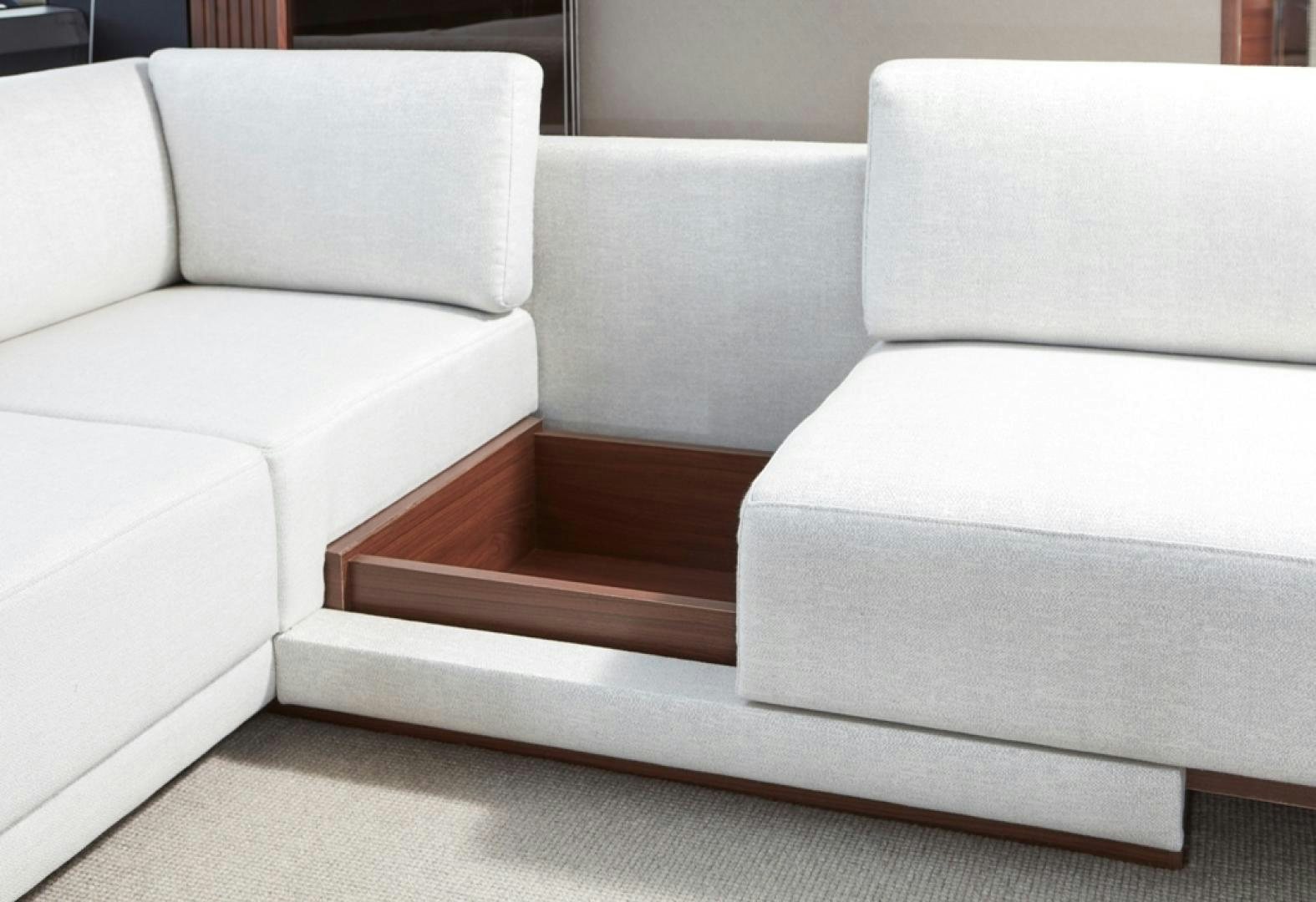 a set of white couches aboard S78  Yacht for Sale