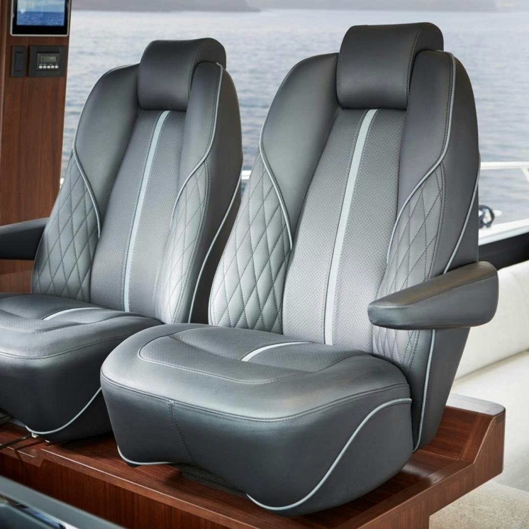seats on a boat aboard S78  Yacht for Sale