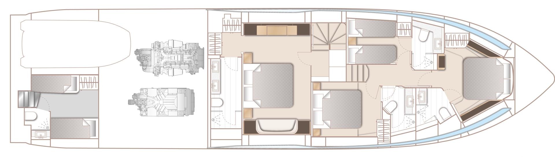 a diagram of a computer aboard S78  Yacht for Sale