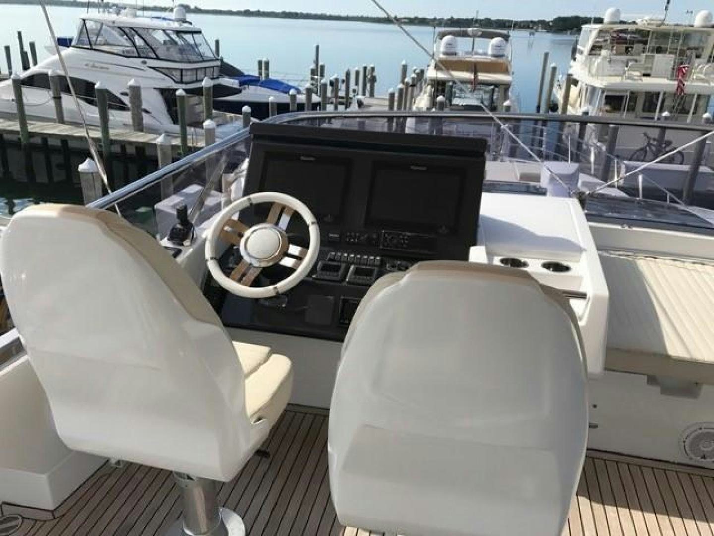 a boat with a black screen aboard SILVER SKY 2.0 Yacht for Sale