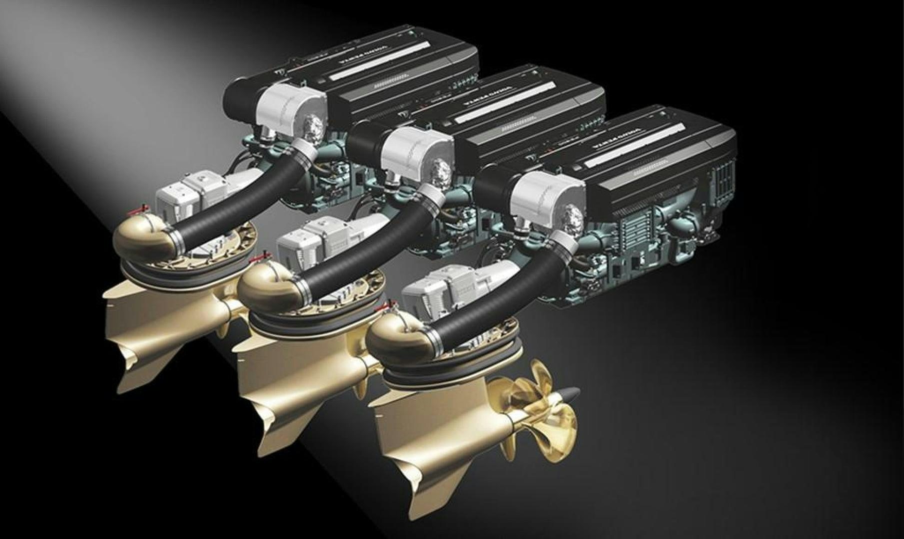 a black and silver robot aboard SILVER SKY 2.0 Yacht for Sale