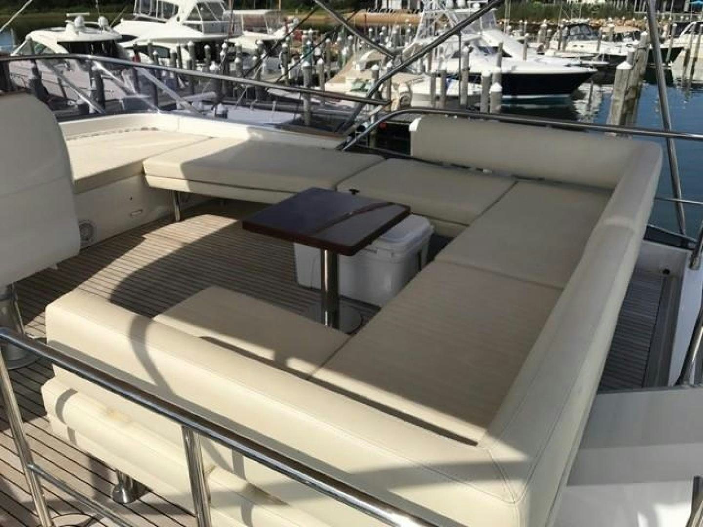 a large grey boat in a harbor aboard SILVER SKY 2.0 Yacht for Sale