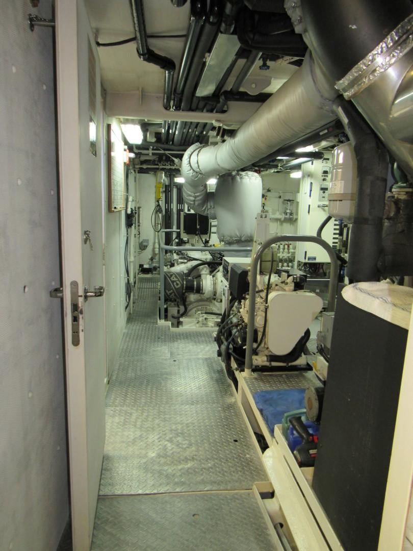 a room with machinery aboard KITTIWAKE Yacht for Sale