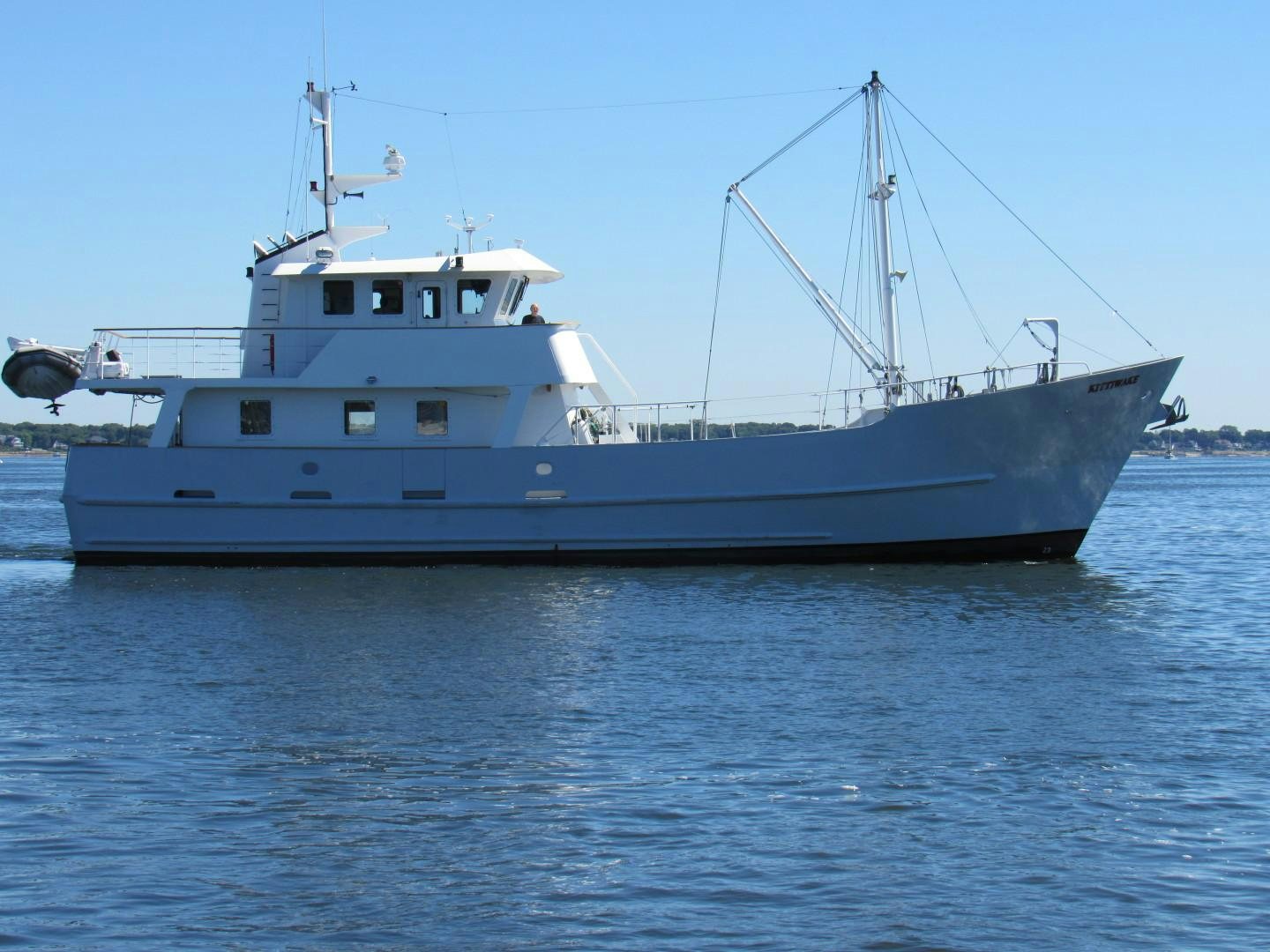 a boat on the water aboard KITTIWAKE Yacht for Sale