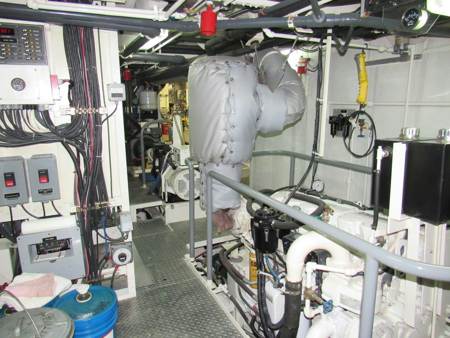 a room with machinery aboard KITTIWAKE Yacht for Sale