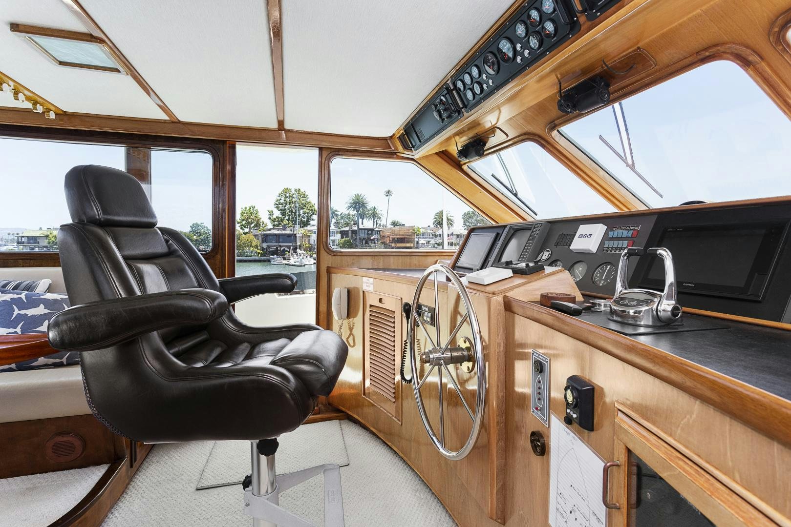a vehicle with a steering wheel aboard EL AMO Yacht for Sale