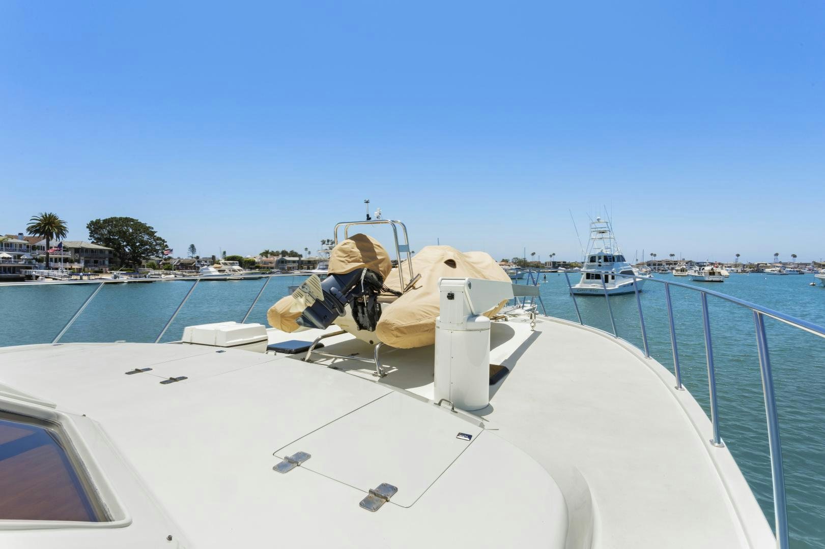 a boat with a machine on the front aboard EL AMO Yacht for Sale