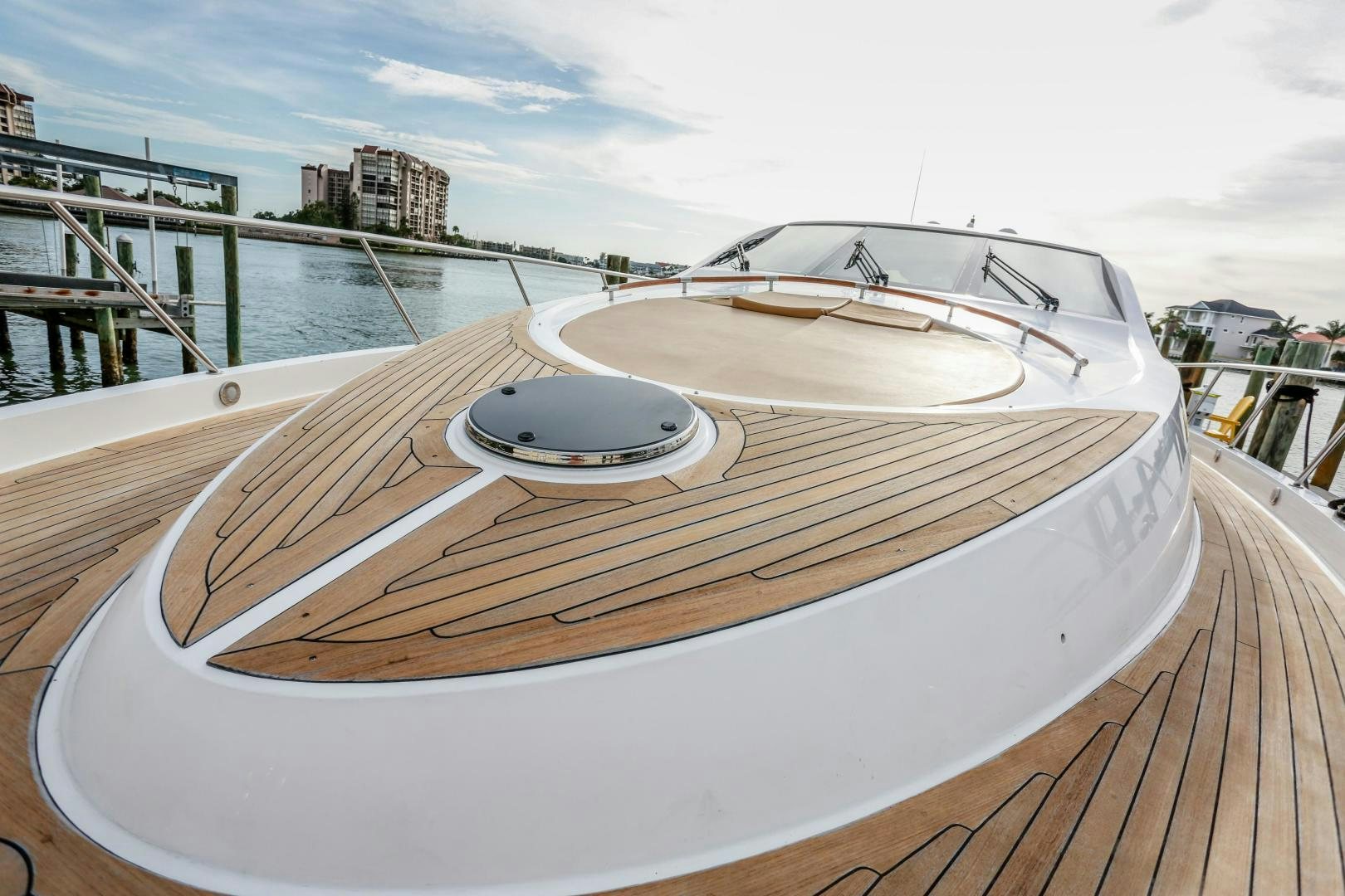 a boat on a deck aboard TEREZA Yacht for Sale