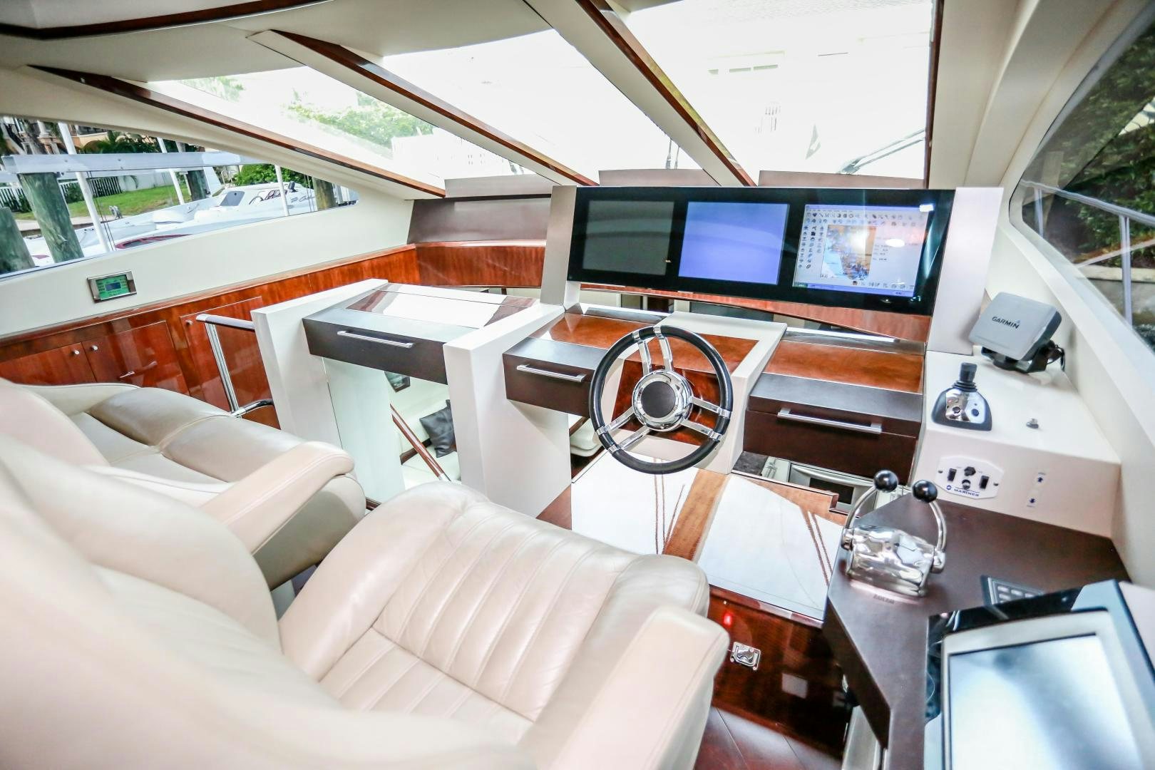 inside of a vehicle aboard TEREZA Yacht for Sale