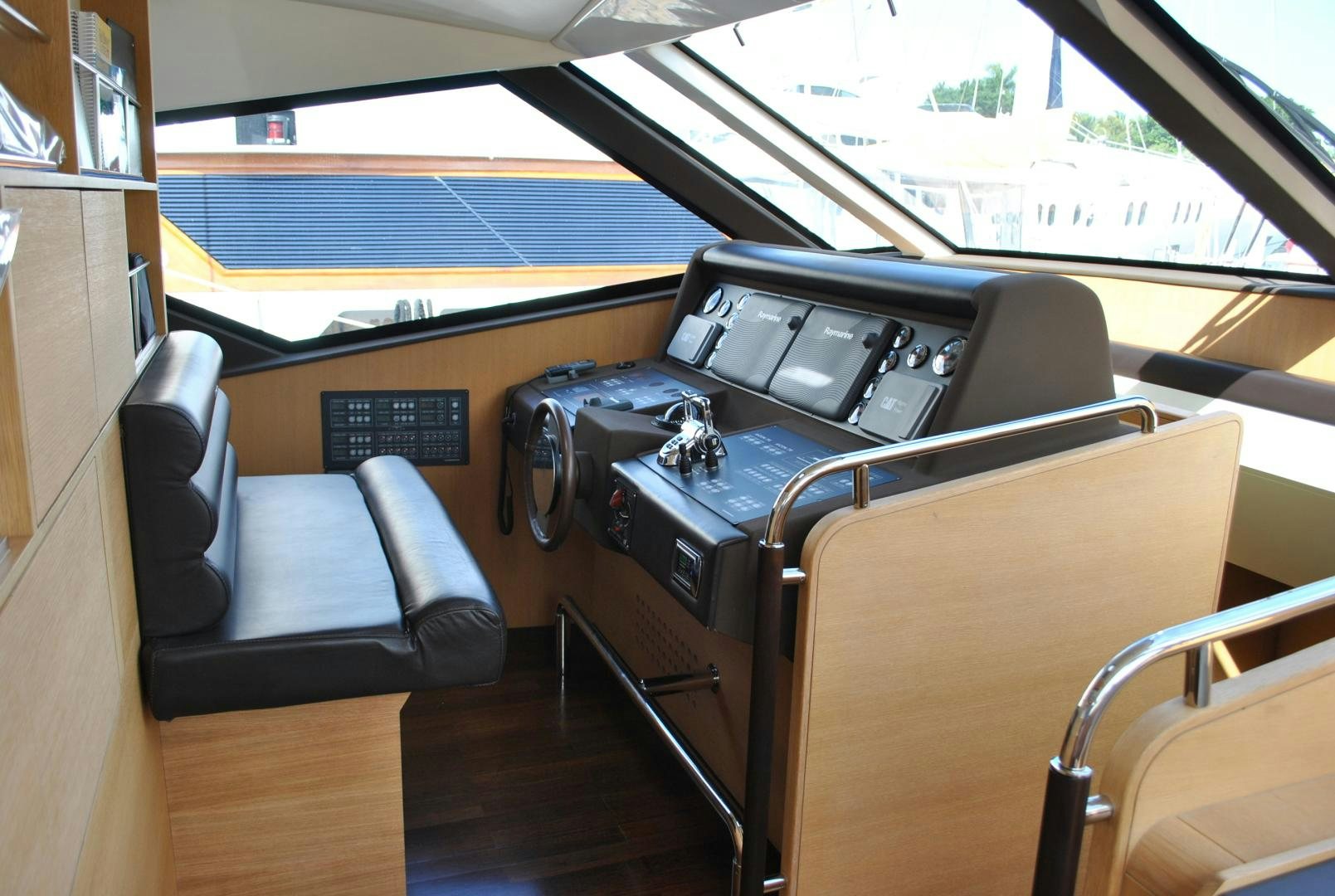 inside of a vehicle aboard KRYSKAR Yacht for Sale