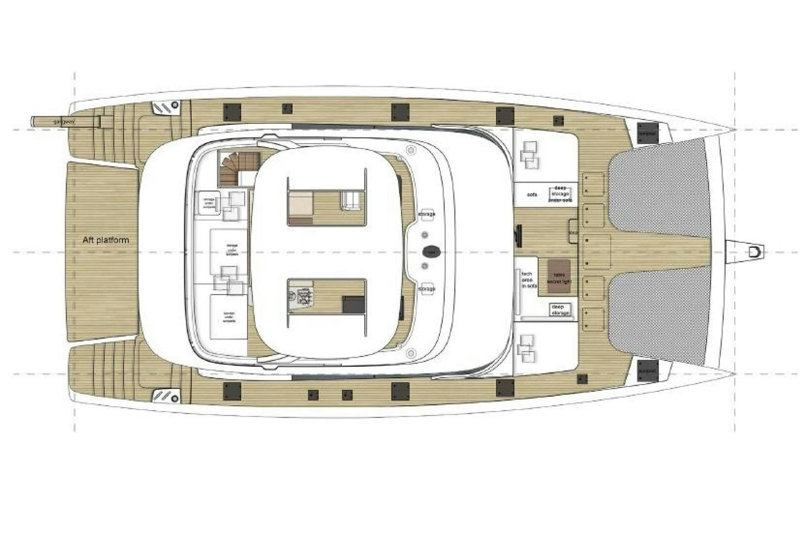 diagram, engineering drawing aboard OCEAN VIBES Yacht for Sale