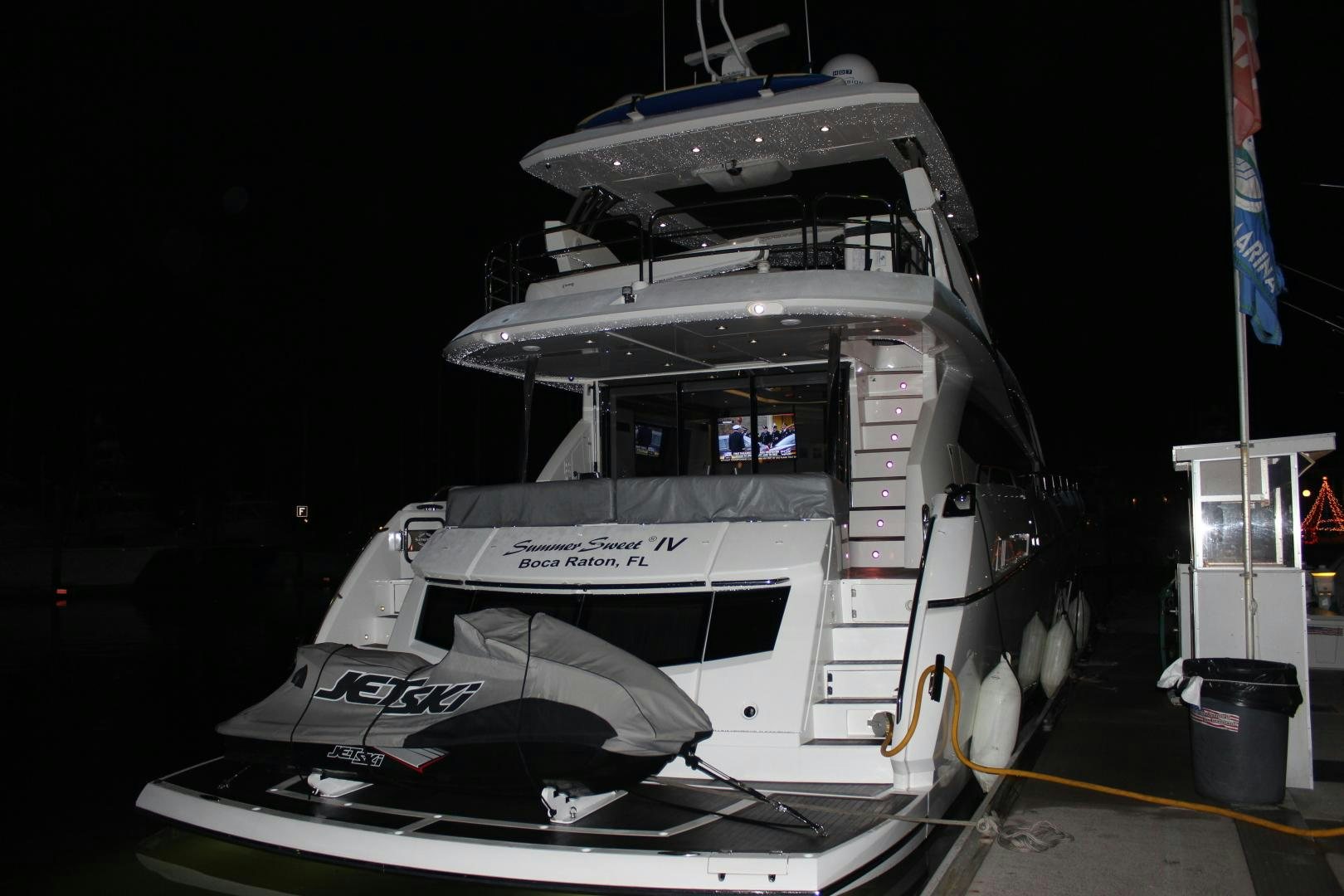 a boat on a dock aboard GEMINI Yacht for Sale