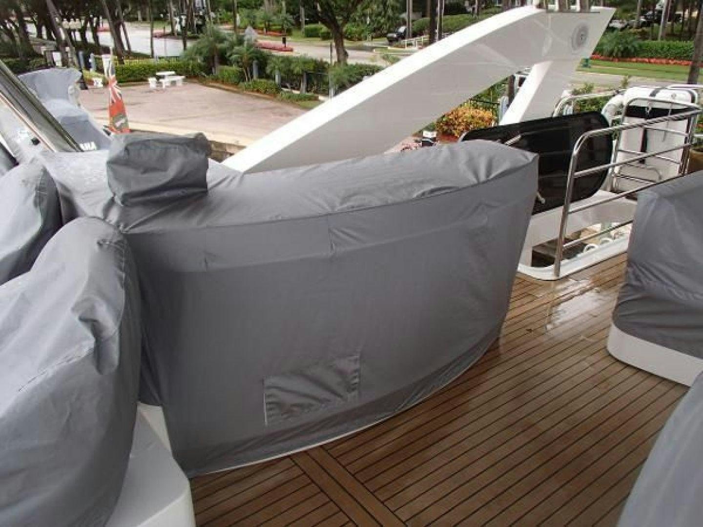 a car with a hood open aboard GEMINI Yacht for Sale