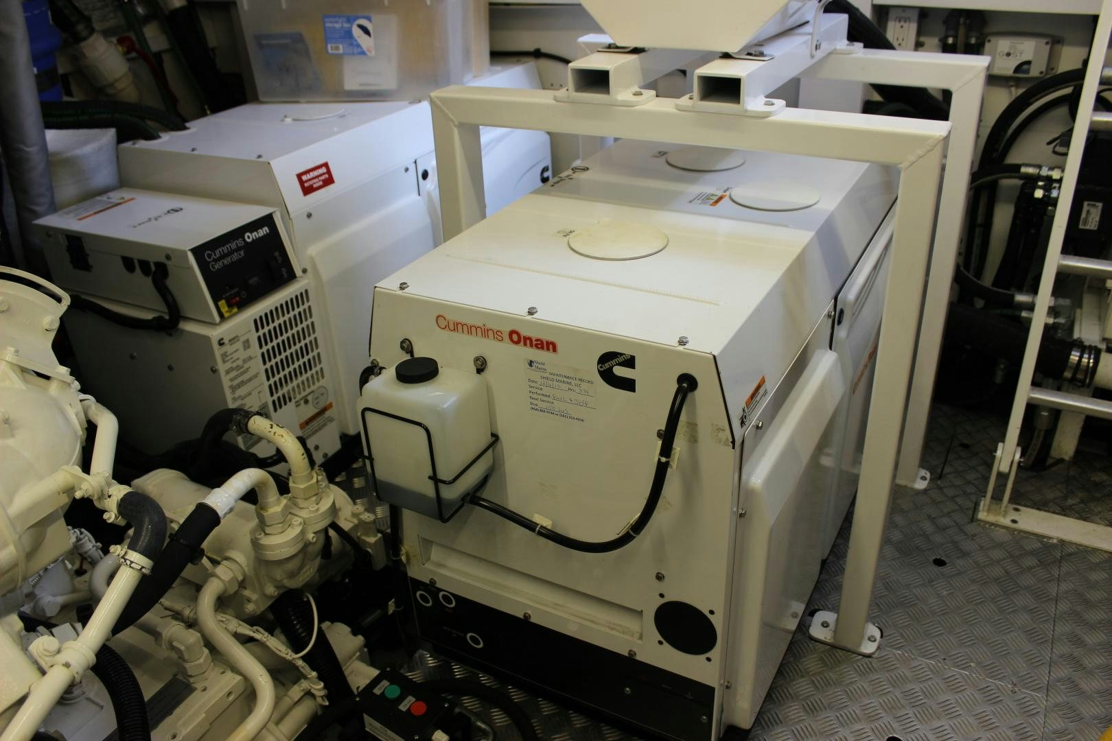 a machine with a large white object aboard GEMINI Yacht for Sale