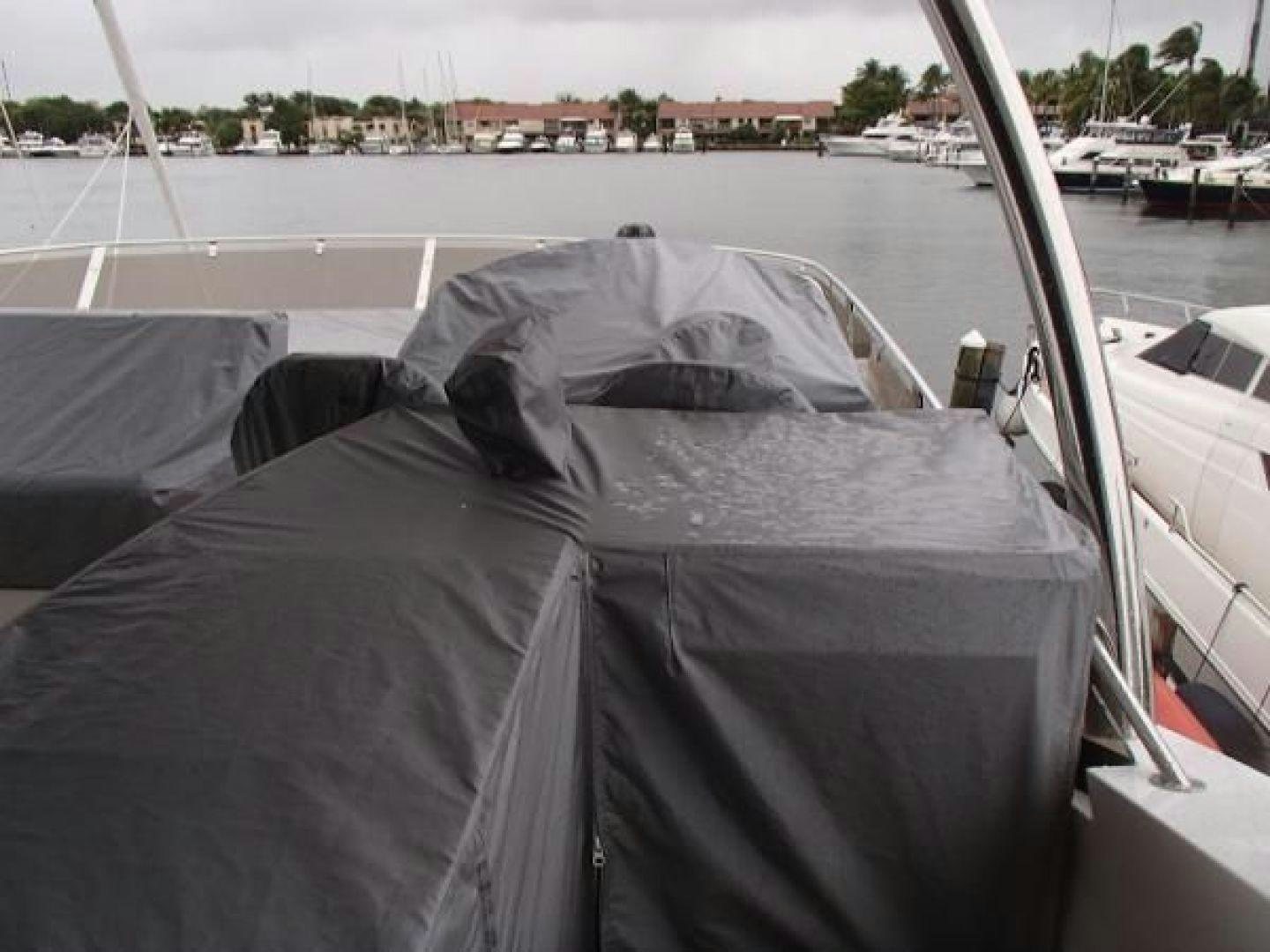 a bed on a boat aboard GEMINI Yacht for Sale