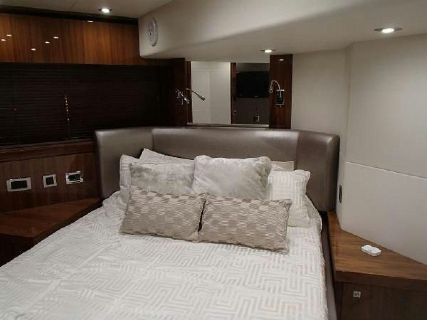 a bed with pillows aboard GEMINI Yacht for Sale