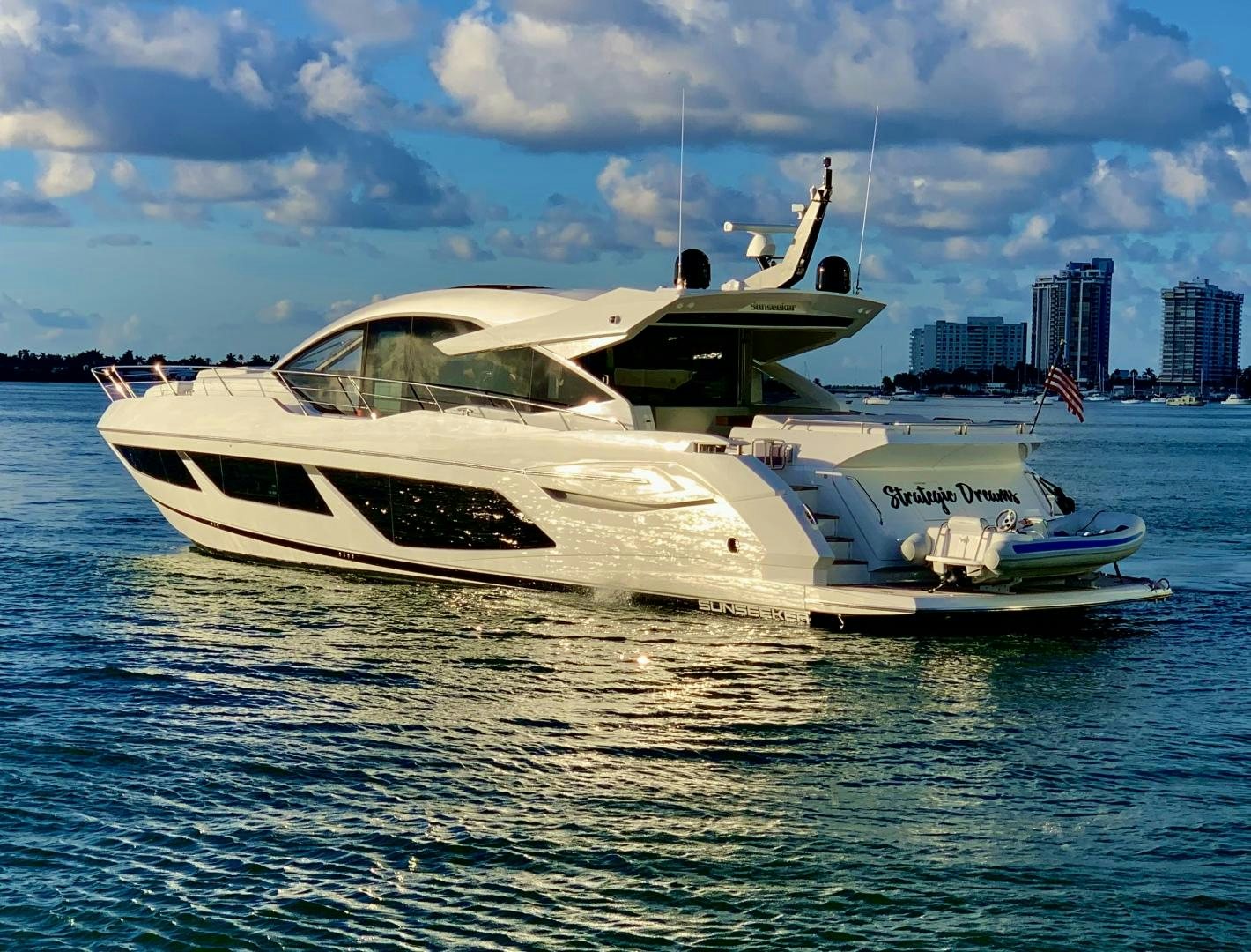 a boat in the water aboard STRATEGIC DREAMS Yacht for Sale